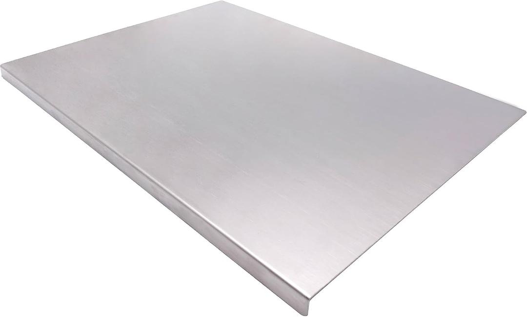 BILLAMB Stainless Steel Cutting Boards for The Kitchen, Suitable for Meat, Fruits, Vegetables, Bread, and Baking Large-sized Cutting Boards (90 x 58cm/35.5 x 22.8 in)