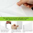 Honeydak Acrylic Straw Holder Cupboard Straw Organizer for Cabinet Door Different Heights Straws Dispenser Adhesive Reusable Storage for Counter for Kitchen Counters and Cupboards(White)