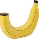 Banana Vase Decoration, Innovative Modern Fruit Shape Flower Vase, Stylish Resin Vase Ornament for Home Decor Bedroom Office Desk Farmhouse, Ideal Gift 3 Packs