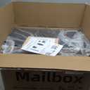 Mailbox,with Mounting Post,Comes with 4 Keys, Mailboxes for Outside,Locking Mailbox,Large,Black,Metal Mail Box,Heavy Duty,