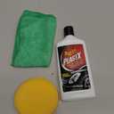 Meguiar's PlastX Clear Plastic Cleaner & Polish (10 oz) Bundle with Microfiber Cloth & Foam Pad (3 Items)