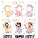 Baby Shower Games Backdrop Feed Me Baby Shower Game Party Background Who is The Babys Daddy Games Banner Funny Bridal Party Activities Photo Booth Props for Newborn Gender Reveal Party Favor Supplies