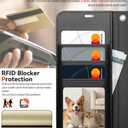 OCASE for Samsung Galaxy S26 Detachable Wallet Case with Card Holder, [2 in 1] PU Leather Flip Folio Case with RFID Blocking Stand Wrist Strap Shockproof Phone Cover 2026, Black