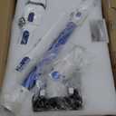 BRITECH Cordless Lightweight Stick Vacuum Cleaner, 300W Motor for Powerful Suction 40min Runtime, LED Display Screen & Headlights, Great for Carpet Cleaner, Hardwood Floor & Pet Hair (Blue)