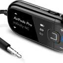 Avantree Voyager  OLED Display & Latest Auracast Bluetooth 5.4 Adapter for Airplane, Qualcomm Chip & aptX Adaptive, Wireless Audio Transmitter for Headphones, AirPods, Travel & Flight (Black)