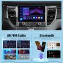 10.1 inch Single Din Car Stereo with Wireless Carplay 10 inch Touchscreen Radio Support FM Radio/YouTube Video/Car Play/Android Auto/Bluetooth/SWC + Backup Camera + Mic