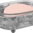 Autumn Alley Galvanized Farmhouse Soap Dish for Bathroom  Fun Kitchen Soap Tray  Farmhouse Bathroom Accessories  Rustic Soap Dish  Wooden Handles Add Vintage Appeal  Cute Bathtub Decor