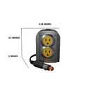 STANLEY FATMAX PCI140 140W Power Inverter: 12V DC to 120V AC Power Outlet with Dual USB Ports