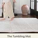 House of Noa Tumbling Play Mat for Floor – Foldable Foam Playmat, Non-Toxic Wipeable Mat | Fawn Shea | 4' x 6'