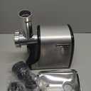 Cuisinart Electric Meat Grinder, Stainless Steel, 
Grinds a wide variety of meats, including beef, chicken, turkey, venison and more. Cord length : 34 Inches