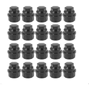 20PCS Black 24mm/0.94" Vinyl Lug Bolt Cover Wheel Nut Cover Caps for Buick for Chevrolet for GMC for Pontiac for Saturn for Oldsmobile Replaces 9593028