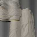 10x10ft Wrinkle Free Ivory Backdrop Curtain for Parties Soft Fabric Drapes Wedding Ivory Curtain Backdrop for Birthday Party Decorations Background for Photography 5x10ft,2 Panels