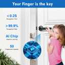 Fingerprint Door Lock,Biometric Smart Door Knob with Keypad Code,6 in 1Keyless Entry Door Handle,App Control,Generate Passcode Remotely,for Bedrooms Office Home Hotel Apartment