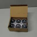 VOOKRY 6 Pcs Solar Tea Lights Outdoor - Flickering Solar Candle Lights Flameless Dusk to Dawn Lighting Waterproof Rechargeable LED Candles for Lantern Garden Camping Party Home Decorations,2.3''x2.1''