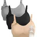 4HOW Pumping Bra Hands-Free, Breast Pump Bra,Nursing Bras for Breastfeeding,Adjustable Breast-Pumps Holding and Nursing Bra Size XL