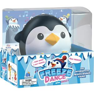 Blue Orange Freeze Dance with Chilly Fun Interactive Children Game - Educational Penguin Music and Dance Game Games - 1 to 4 Players for Ages 4+
