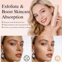 Dermaplane Razor for Women Face with 6 Refill Blades Dermaplaning Tool for Face to Remove Facial Hair & Peach Fuzz Sonic Dermaplaning Tool for Women Facial Hair Shaver Eyebrow Trimmer Razor
