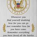 Gezxin Navy Card for Men Women, Navy Graduation Birthday Veterans Day Father's Day Christmas Retirement Gifts
