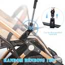 Chair Umbrella with Universal Clamp, 78cm UPF 50+ UV Protection Sun Umbrella, 360 Adjustable Clip-On Shade for Stroller, Beach Chair, Patio, Camping Chair, Wheelchair