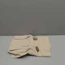 FRAMICS Farmhouse Valance Curtains, Boho Cotton Linen Kitchen Valance, Rustic Button Window Valances for Kitchen Bathroom Bedroom, Country Rod Pocket Valances for Windows, Linen Color, 52 x 18 Inch