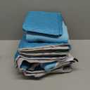 9 Pcs Ferret Cage Liner Set with Hammock and Tunnels Washable Guinea Pig Rat Ferret Pads Bedding Cage Accessories Kit for Small Animals Hamster Rats Chinchillas Hedgehogs Guinea, Blue