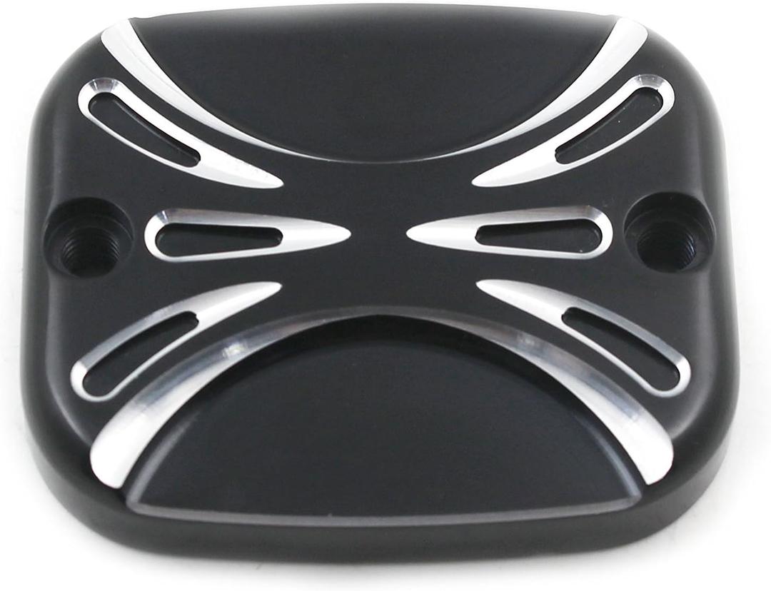Motorcycle Brake Reservoir Master Cylinder Cover Fit for Harley Touring Road King Gliding 01-07 Softail Dyna 96-15