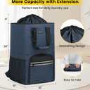 Vorspack Laundry Bag Backpack - Extra Large Laundry Bags with Shoulder Straps Heavy-duty 2 in 1 Laundry Hamper Basket for College Dorm Camp Laundromat Room Essentials - Blue