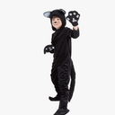 Black Cat Animal Costume Girls, Kids Black Cat Halloween Cosplay Dress up Jumpsuit Costume For Girls Boys
