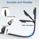 GKLSPL 65W Charger Compatible with Microsoft Surface Pro 11,10,9,8,7+,7,6,5,X,for Windows Surface Laptop 7,6,5,4,3,2,1,Go/Book 3,2,1,44W,36W,LED,10FT