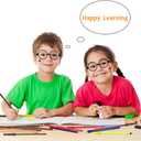 36Pcs Wizard Theme Party Favors - Wand Pencils Wizard Glasses with No Lenses Lightning Bolt Scar Temporary Tattoo for Teen Kid Student Magic Birthday Party Favors Halloween Decor School Rewards Black