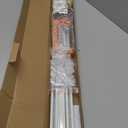 Aluminum 9 ft12 ft Ceiling Curtain Track Set with 3 Types of Hooks, Adjustable Ceiling/Wall Mount Room Divider Curtain Rail System for Living Room, Bedroom, White
