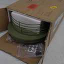 Round Side Table Set of 2,Bedside Table with Storage, Morden Round Nightstand, Samll Side Table for Living RoomBathroomBedroom, Nursery, Laundry, Green