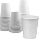 Amazon Basics Paper Hot Cups, 1,000, 12oz, White, Variety Pack