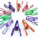 Chip Clips, 10 Pack Colorful Metal Chip Bag Clips with Rubber Caps PVC-Coated Strong Spring Steel Clip for Food Package, Chips Bag, Snack, Clothes pins, Paper, 5 Random Colors 2.2 Inch