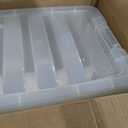 IRIS USA 32 QT Plastic Storage Box with Lid and Latches - 6 Pack - BPA-Free, See-Through Organizing Solution, Durable Nestable Stackable Containers, Secure Pull Handle - Clear