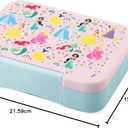 Simple Modern Disney Bento Lunch Box for Kids | BPA Free, Leakproof, Dishwasher Safe | Lunch Container for Girls, Boys, Toddlers | Porter Collection | 5 Compartments | Princess Rainbows