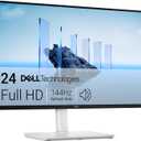 Dell 24 Plus Monitor - S2425HSM - 23.8-inch FHD (1920x1080) 144Hz 1ms Display, 2 x 3W Speakers, HDMI Connectivity, Height/Tilt/Pivot/Swivel Adjustability, AMD FreeSync - Ash White