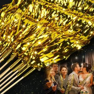100 PCS Wedding Send Off Ideas, Wedding Wands, Light up Wands for Wedding, Wedding Party Favors, Wedding Streamers for Wedding Send Off and Exits Baby Shower, Birthday, Party Favors