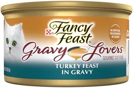 Purina Fancy Feast Gravy Lovers Turkey Feast Grilled Gourmet Cat Food in Wet Cat Food Gravy - ) 3 oz. Can BB Dec 2026