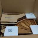 AquaTeak The Original 15.5" Kai Corner Teak Shower Bench with Shelf