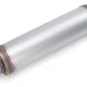 LCGP 2.5" Exhaust Mufflers, 2.5in Muffler Universal Stainless Steel Performance Muffler, Straight Through Design 2.5 inch Muffler Resonator Deep Sound for Car, Truck(2.5" Intet 2.5" Outlet)