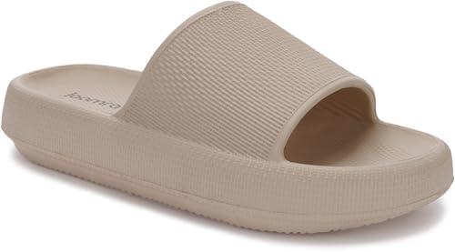 Joomra Pillow Slippers for Women and Men Non Slip Quick Drying Shower Slides Bathroom Sandals | Ultra Cushion | Thick Sole Size 40-41 Joomra Pillow Slippers for Women and Men Non Slip Quick Drying Shower Slides Bathroom Sandals | Ultra Cushion | Thick Sole Size 40-41