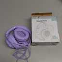 Botesty Sound Headphones Wired with Microphone, Over Ear Foldable 3.5mm Plug in Headphones with 4.9ft Tangle-Free Nylon Cord for Tablet, Laptop, MP3/4, School, Airplane Travel (Purple)