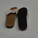 FISACE Womens Slip On Flip Flops Ring Toe Strappy Summer Gladiator Flat Sandals 8