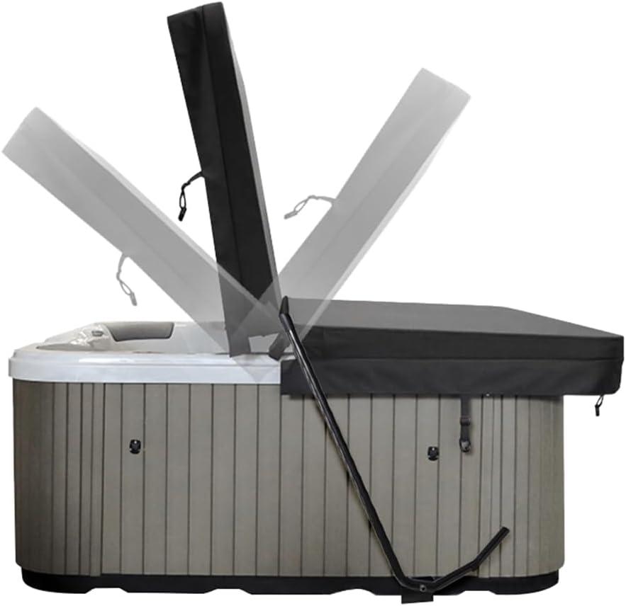 Hot Tub Cover Lift Bar,Two Sides Spa Lifter,Height 45.3 - 72.1 Width 53.5 - 85 Adjustable Cover Lifting & Removal System,Installs Under Hot Tubs, Spas, Fits Most Indoor&Outdoor Hottubs,Spas
