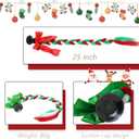 5 x Holiday Color 2 Psc Pigtail with Detachable Suction Cup Motorcycle Ponytail Bicycle Braids Hair Tails for Any Decorations Christmas