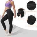 Seamless High Waisted Leggings for Women - Tummy Control Yoga Pants, Squat Proof Workout Tights for Gym, Running & Fitness Black