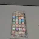 VioraWhite 16 Pcs Keyboard Fidget Keychain Fidget Keyboard Clicker Stress Relief Decompression Button Finger Clicker for Office Gifts Adults to Relief Stress(Macaron Color, 4 Key)