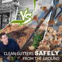 Sealegend Gutter Cleaning Attachment Kit Compatible with EGO 530CFM, 580CFM, 575CFM, 650CFM, 615CFM, LBX6000 Leaf Blowers 360 Rotation Nozzle, Extends Up to 8.3FT from The Ground