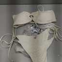 Blooming Jelly Women Bikini Sets Sexy Two Piece Bathing Suit U-Wire Swimsuits (Small, White)